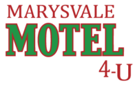 red and green logo for Marysvale Motel 4 U